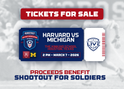 View a larger image of College Lacrosse Live: Harvard vs Michigan (12 and Under Ticket)