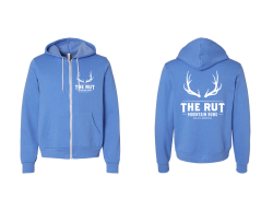 View a larger image of Full Zip Hooded Sweatshirt (Heather Columbia Blue) 