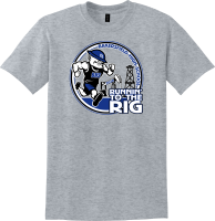 View a larger image of Runnin' to the Rig GREY  Race Day Shirt