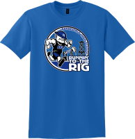 View a larger image of Runnin' to the Rig BLUE Race Day Shirt