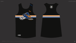 View a larger image of Black Racing Singlet