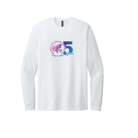 View a larger image of WHITE Adult Long Sleeve T Shirt with Full Color 5 Year Logo