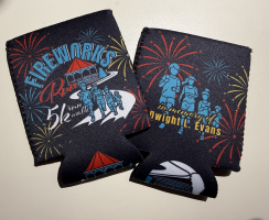 View a larger image of '2025'  Fireworks Run Drink Koozie