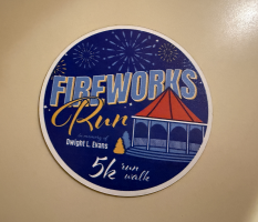 View a larger image of '2024' Fireworks Run Magnet