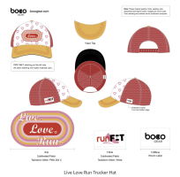 View a larger image of Live Love Run Running Trucker Hat