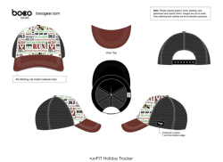 View a larger image of runFIT Holiday Running Trucker Hat