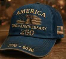 View a larger image of 250th  vintage-style cap Navy 