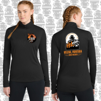 View a larger image of Sport-Tek® Women's PosiCharge®Competitor™ 1/4-Zip Pullover- Black