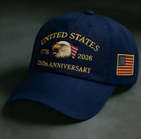 View a larger image of 250th light weight blue Eagle Hat 