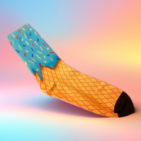 View a larger image of Blue Sprinkle Socks 🧁✨