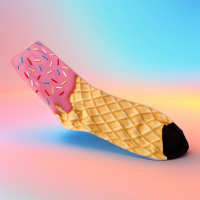 View a larger image of Pink Sprinkle Socks 🧁✨