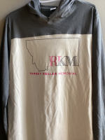 View a larger image of LS Gray/Cream Hooded Tee