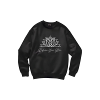 View a larger image of Define Your Glow Crew Neck Sweatshirt (Black)