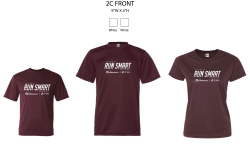 View a larger image of Adult short-sleeve technical t-shirt in maroon