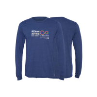 View a larger image of Long Sleeve Tri Blend Tee (Navy)