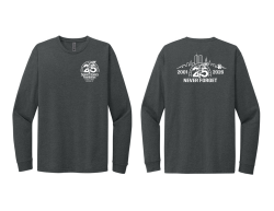 View a larger image of Long Sleeve 25th Anniversary T Shirt Charcoal