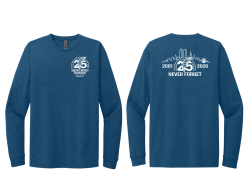 View a larger image of Long Sleeve 25th Anniversary T Shirt Blue