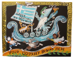 View a larger image of 2026 Greek Fest 5K Poster Print