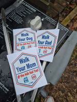 View a larger image of Walk Your whatever sticker
