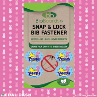 View a larger image of PEEPS® Bib Snaps (ONE Pack of Four)