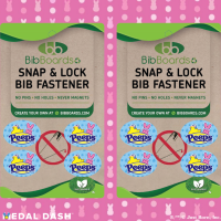 View a larger image of PEEPS® Bib Snaps (TWO Pack of Four)