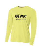 View a larger image of Youth long-sleeve technical t-shirt in safety yellow