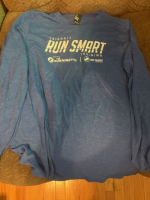 View a larger image of Youth long-sleeve triblend t-shirt in blue