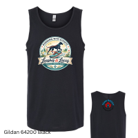 View a larger image of BLACK - Running With Giants: Leashes & Laces TANK