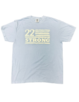 View a larger image of 22 Strong Short Sleeve Cotton Logo Tee Blue