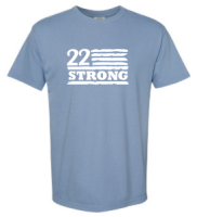 View a larger image of 22 Strong Short Sleeve Cotton Logo Tee Blue