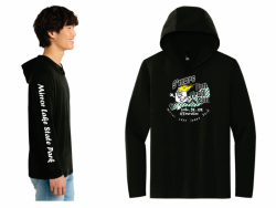View a larger image of Burnie Long Sleeve Hooded T-shirt (Black - undated)