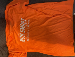 View a larger image of Youth short-sleeve technical t-shirt in orange