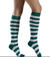 View a larger image of Green/ White Striped Socks
