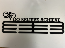 View a larger image of Do Believe Achieve medal holder