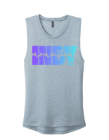 View a larger image of Momentum Indy - Ladies Tank (Stonewash Denim)