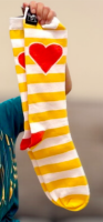 View a larger image of Special Edition Show Your Heart Striped Socks