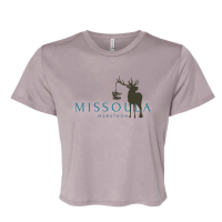 View a larger image of Missoula Marathon Women's Cropped Grey T-Shirt