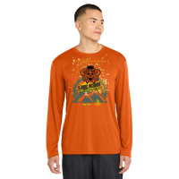 View a larger image of Deep Orange Long Sleeve Tek Tee