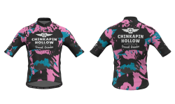 View a larger image of Grey / Pink Retro Camo Cycling Jersey
