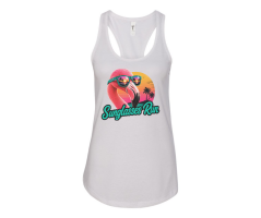 View a larger image of Flamingo Tank Top (White)