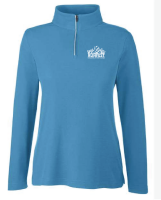View a larger image of CE405W Women's Electric Blue Quarter-Zip 