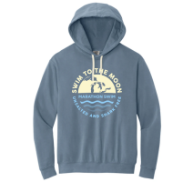 View a larger image of Swim to the Moon hoodie - Denim