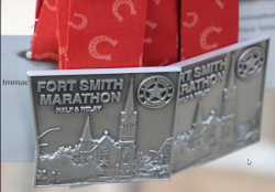 View a larger image of 2026 Fort Smith Marathon Medal With Marathon Lanyard