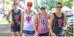 View a larger image of CLOSEOUT - IU Running Singlets (black, white & candystripe)