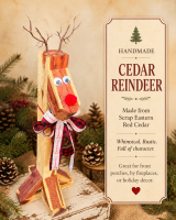 View a larger image of East Red Cedar Reindeer4Hope Donation Reindeer
