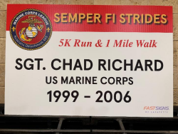 View a larger image of Military Service Yard Sign