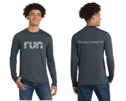 View a larger image of bg262 RUN t-shirt (long sleeve) Navy Frost