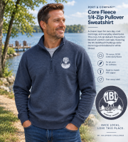 View a larger image of MBC Embroidered 1/4-Zip Fleece Pullover