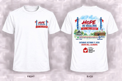 View a larger image of Hope In Healing 5K T-shirt