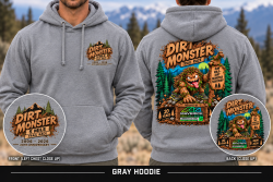 View a larger image of 2026 Dirt Monster Grey Hoodie - XXL
